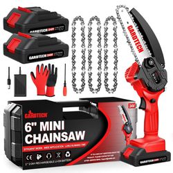 NEW - Mini Chainsaw 6 Inch Gardtech Cordless Portable Electric Chain Saw

