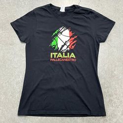 Port & Company Italia Pallecanestro Logo T Shirt Top