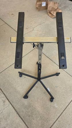 Rolling mobile mixer rack stand cart dj