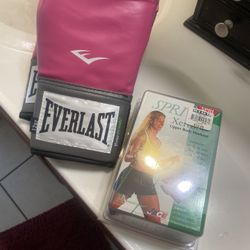 Pink Boxing Gloves With Upper Body Workout New In Box From Big 5