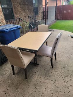 Table and chairs