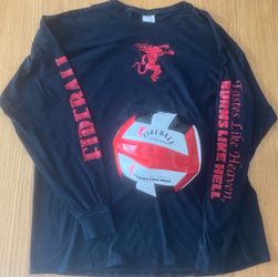 Fireball Whiskey Long Sleeve T-Shirt & Promotional Volleyball