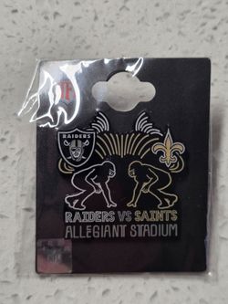 Raiders vs Saints Game Day Pin – Allegiant Stadium
