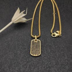 David Yurman Full Diamond Black Diamond Brand Necklace