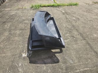 Black Carbon Fiber Look Rear Spoiler Wing