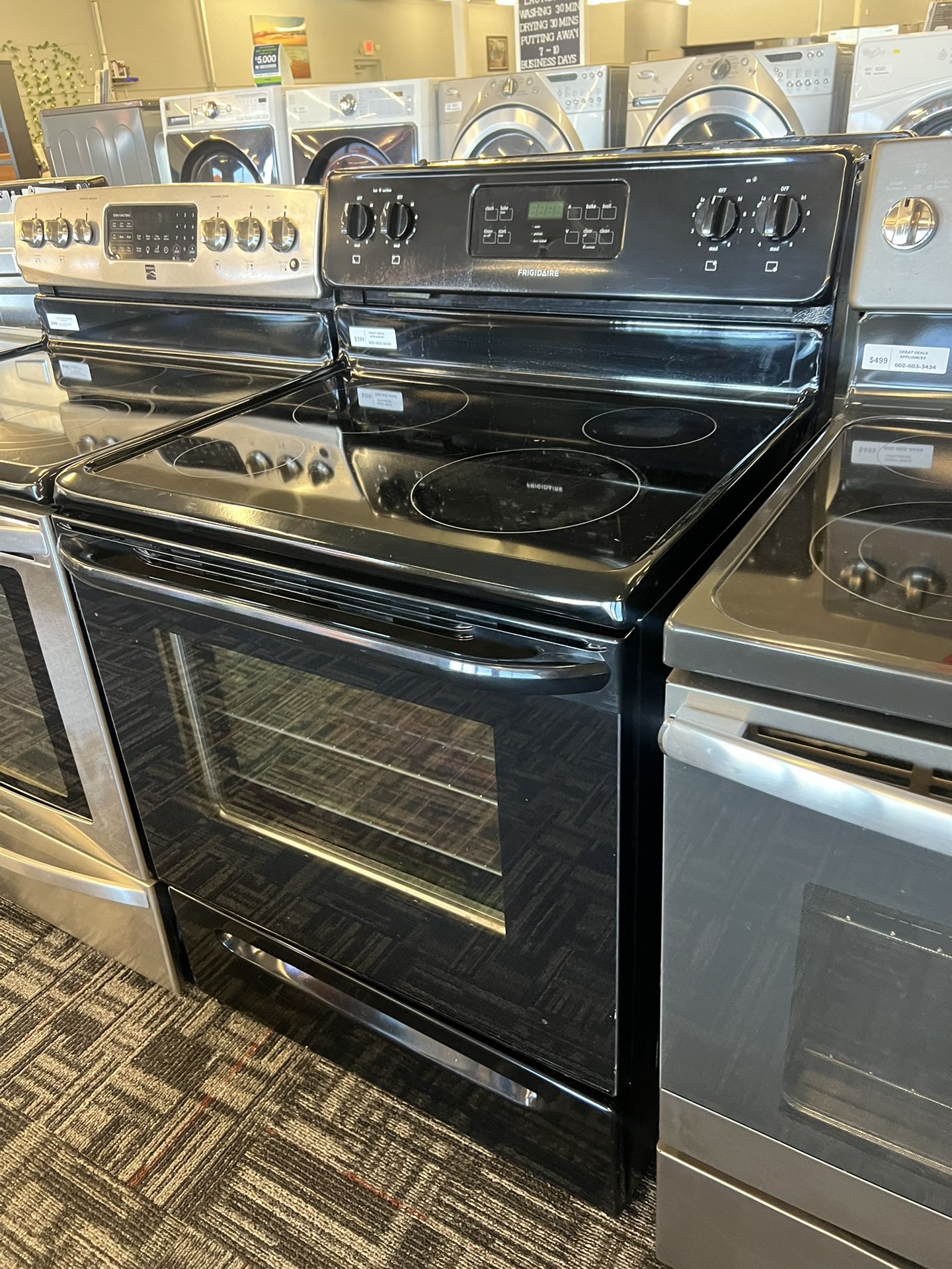 Black Frigidaire Glass Top Stove We Deliver