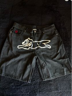 Black Denim Ice Cream Jorts (Size 38)