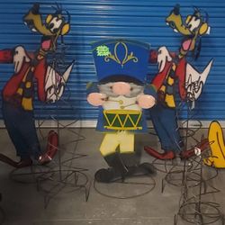 Miscl Yard Art , Christmas Season Metal Art 