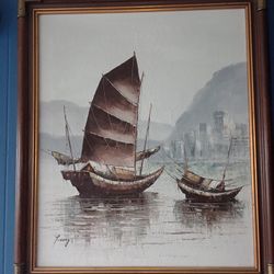 Peter Wong Hand Painted Canvas