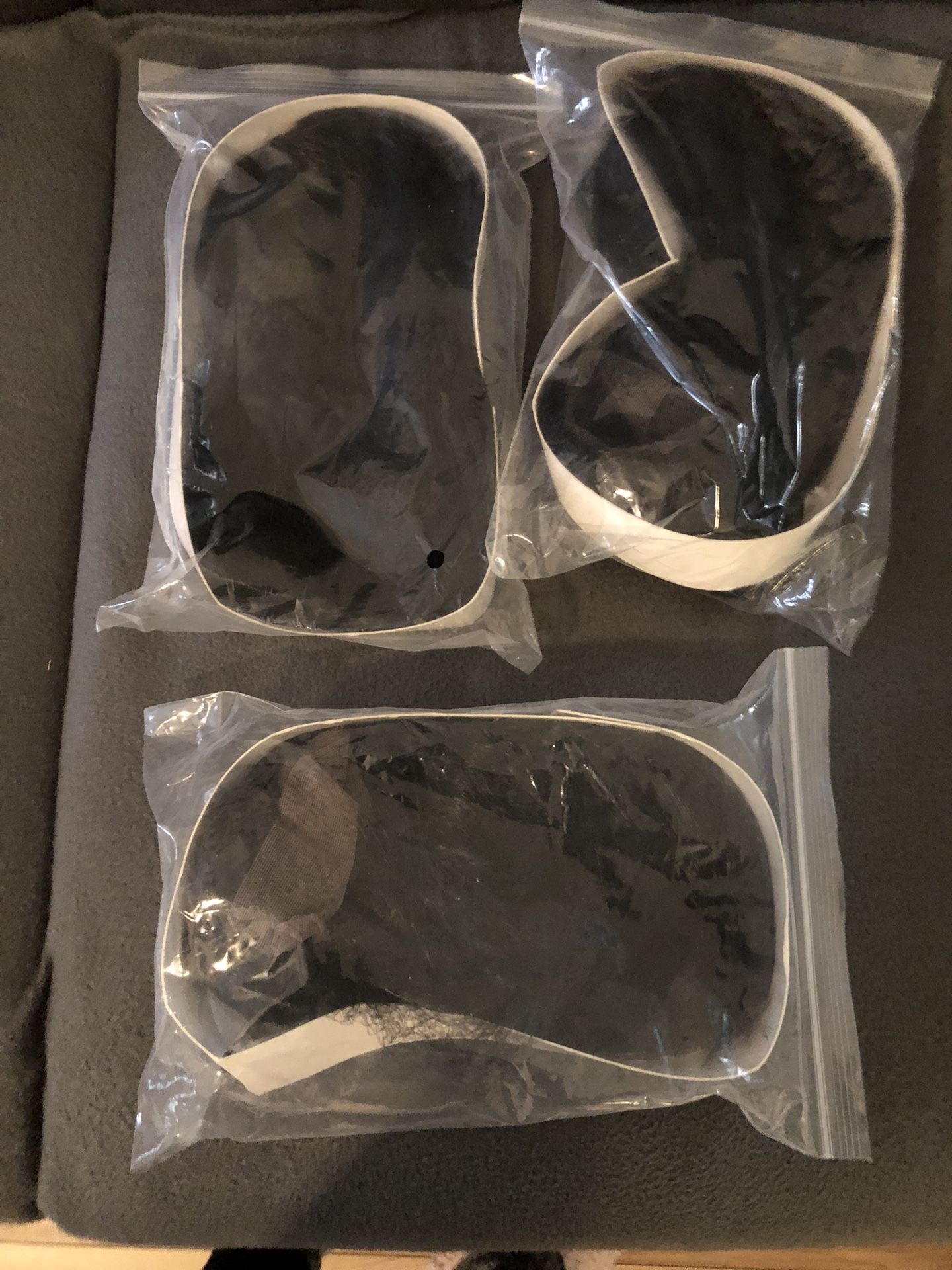 Lot Of 3 Synthetic Black Bob Wigs