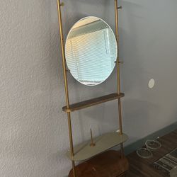 Entry Way Shelf And Mirror 6ft Mid Century Modern