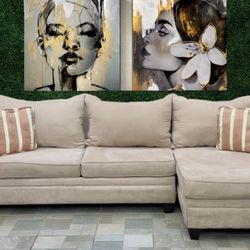 (Free Delivery 🚚) May Furniture 2-Piece Sleeper Sectional Couch