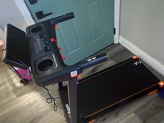 NYPAIN Folding Treadmill with Cup Holders