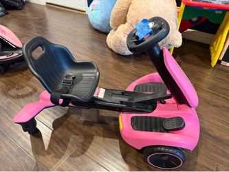 Pink Electric car