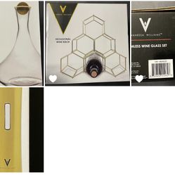 4PC Vanessa Williams Wine set - New