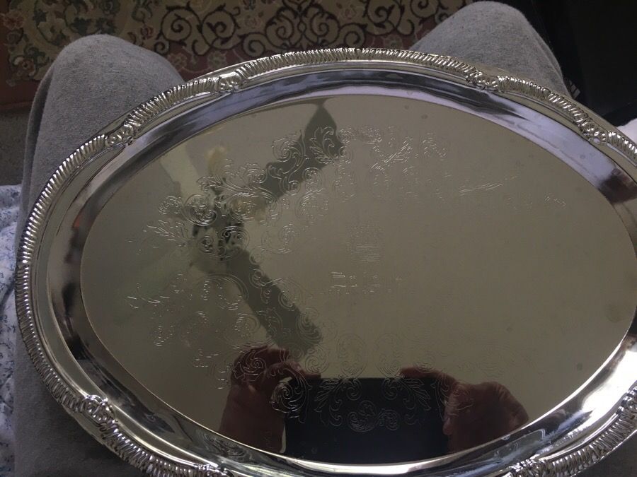 Edible Arrangements Silver Tray!