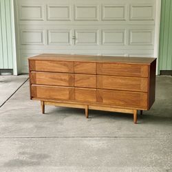 Restored Mid Century Walnut Triple Dresser