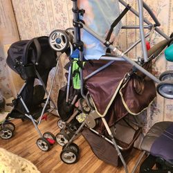 6 STROLLERS NICE FOR 40.00 YOU GET ALL 