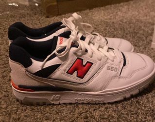 New Balance 550 White Navy Red Sneakers