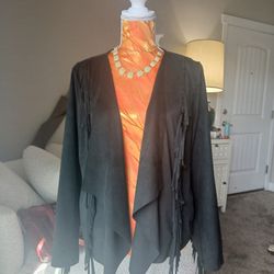 Jacket Colleen Lopez Fringe Jacket Sz M