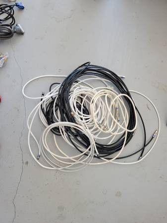 Various length of cable with, splitters and connectors
