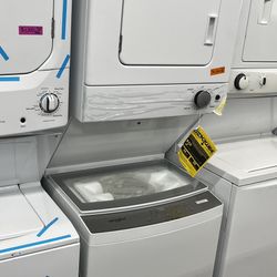 New Whirlpool 24” Wide Electric Washer Dryer Stackable 