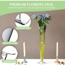 16 Inch Clear Vases (10 Pack) 
