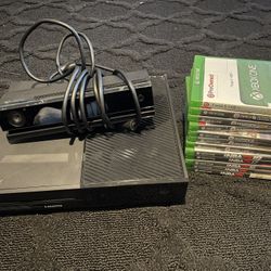 XBOX One W/ Games And XBOX Connect 