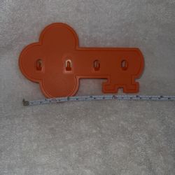 Key Holder Tupperware Orange Vintage New 