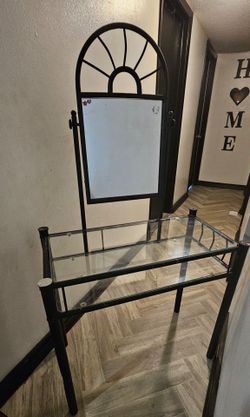 Glass vanity