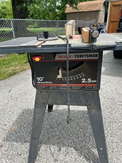 Craftsman 2.5hp 10” table saw