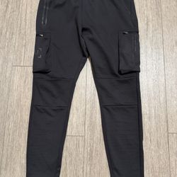 ASRV Men’s M Silver Plus Cargo Jogger Black 