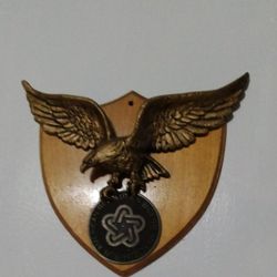 HANDMADE VINTAGE EAGLE PLAQUE 9.5"×8"