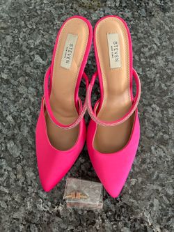 STEVEN New York Satin Mules