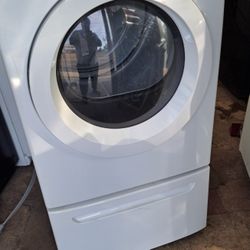 Frigidaire front load washer and dryer set.