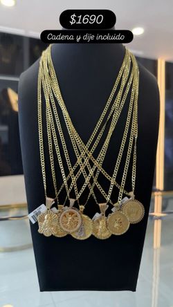 Cadena de oro con Medalla por solo 1,690$