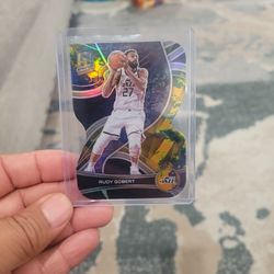 Rudy Gobert Spectra Holo Prizm Number 1/8 Basketball Card 