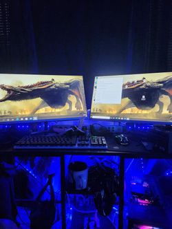 Gaming Computer Super Fast Dual Monitor 