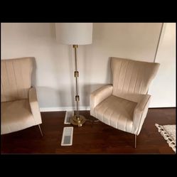 Like New Two Beige Arm Chair 