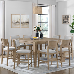 Foremost Home Ashton Counter Height Dining Table and 8 Chairs