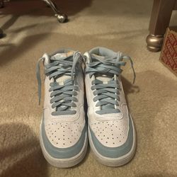 nike court vision mid next nature white ocean bliss
