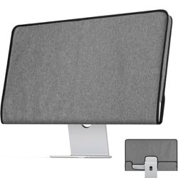 CaSZLUTION Monitor Cover Compatible with 27 Inch Apple Studio Display - Monitor Dust Cover Case Screen Protective Sleeve - Gray