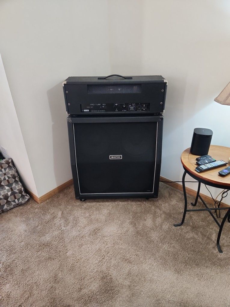Laney Amp AOR Series 50 Pro Tube Lead W/ Sonic 4X12 Cabinet!