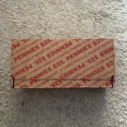 Sealed bank box of Lincoln pennies Penny Cent