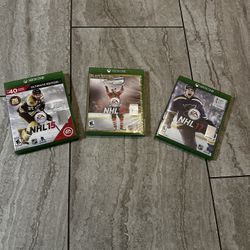 NHL 15,16 and 17 Xbox games 