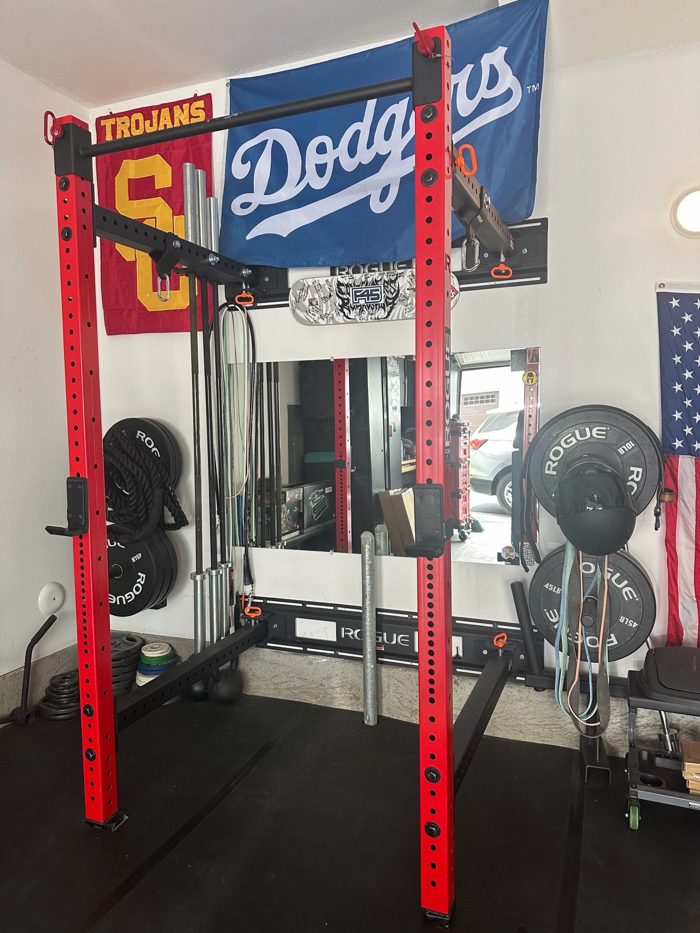 Rogue RML-3WC Fold Back Wall Mount Rack - Rogue Red
