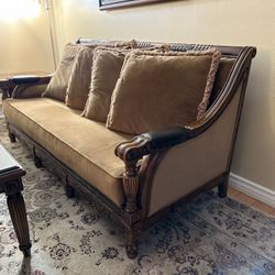 Vintage Reupholstered Couch Set