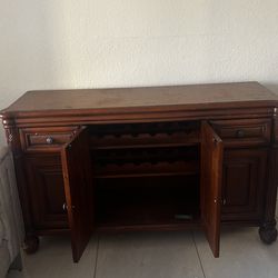 Strong wood wine cabinet