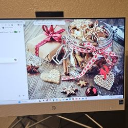 TOUCHSCREEN HP Desktop With Keyboard & Wireless Mouse Lightly Used