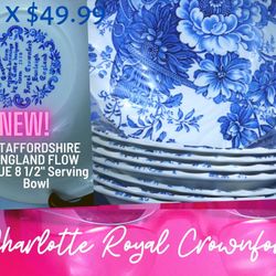 8 Charlotte Royal Crownford Staffordshire England/ NEW/.